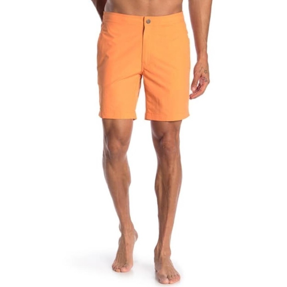Onia Mens Melon Orange The Calder Swim Trunks Swimsuit Shorts Size Small